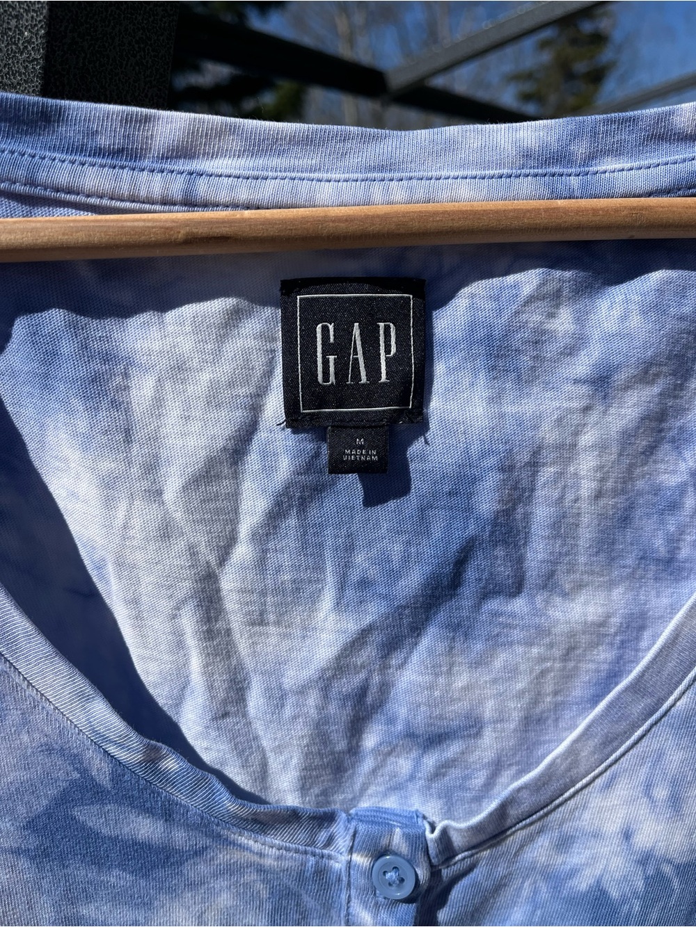 GAP Indigo Tie-Dye Sleeveless Romper 100% Cotton - Picture 2 of 5